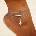 thumbnail image 5 of KEUSN Fashion Alloy Creative Pineapple Star Popular Double-layer Anklet Ankle Bracelets, 5 of 7