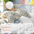 thumbnail image 3 of Vintage Blue Yellow Bedding 3 Piece Duvet Cover Set Queen Size, Spring Enchanted Garden Florals Soft Microfiber Comforter Cover with Zipper Closure & Pillowcases, Wrinkle & FadeResistant Quilt Cover, 3 of 9