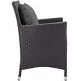 thumbnail image 2 of Modway Convene Dining Outdoor Patio Armchair in Espresso Charcoal, 2 of 3