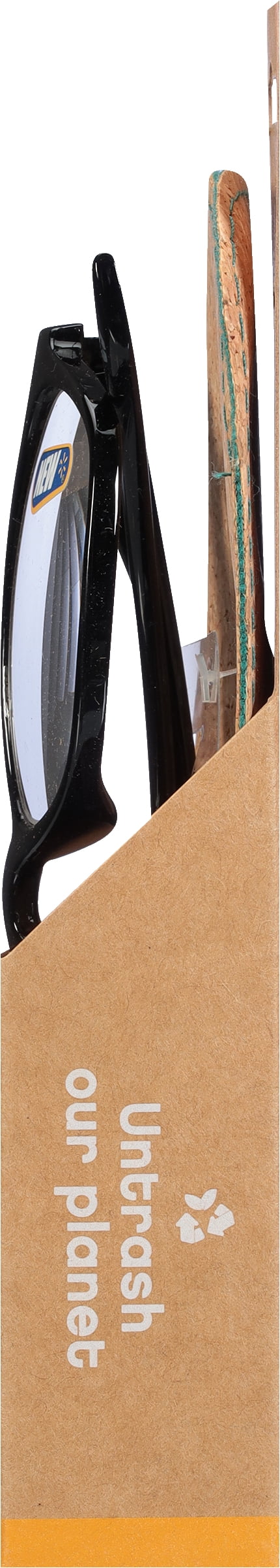 B.E Bio Eyes Womens Cateye Reading Glasses Made from Recycled Plastic Hazel +2.00 in Black