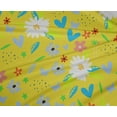 thumbnail image 4 of oneOone Tissu Polyester Lycra Vert Lime Feuilles & Fleurs Matériel de Robe Tissu Imprimé Tissu au Mètre 56 Pouces de Large, 4 of 4