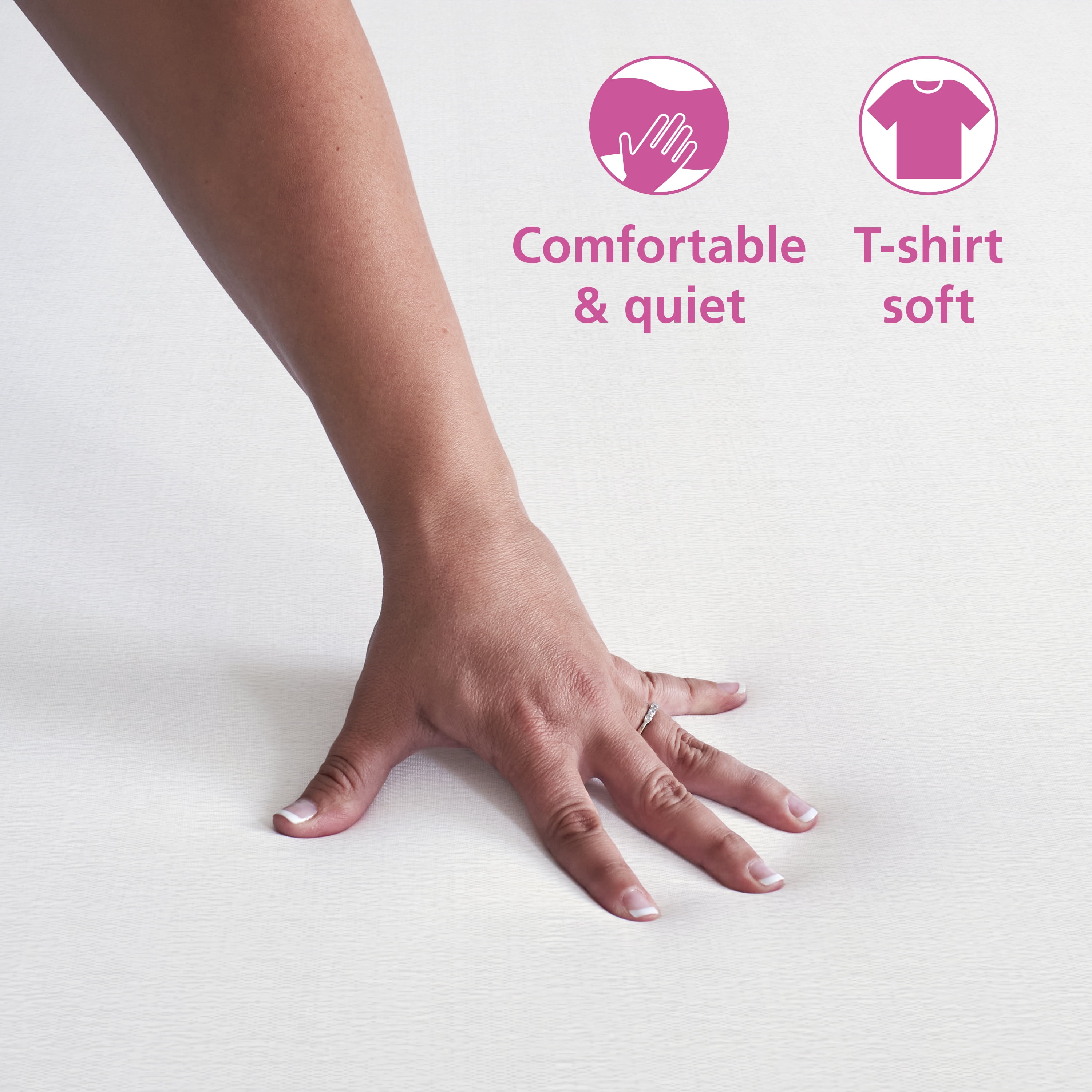 (2 pack) Mainstays Jersey Soft Fitted Mattress Cover Protector, Twin - Waterproof, Antimicrobial
