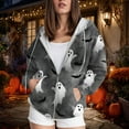 thumbnail image 3 of Towmus Halloween Hocus Pocus Kangaroo Pocket Hoodie Women Funny Graphic Long Sleeve Shirt Pullover Tops With Pockets, 3 of 5