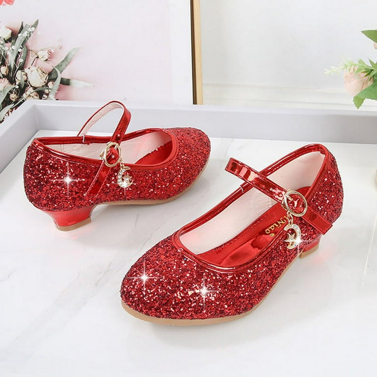 Red glitter shoes on sale walmart