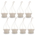 thumbnail image 1 of Miangastore Hanging Bonsai Pot White 8Set 6.5X4In, 1 of 8