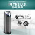 thumbnail image 5 of GermGuardian 743 Sq. ft. HEPA Filter Tower Air Purifier with UV-C Light, Gray, AC4825E, 5 of 13