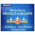thumbnail image 6 of Herpecin L Lip Balm Cold Sore, Fever Blisters, Chapped Lip Relief SPF30, Lemon, & Lysine, 0.1oz, Pack of 1, 6 of 7