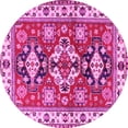 thumbnail image 1 of Ahgly Company Indoor Round Persian Pink Traditional Area Rugs, 8' Round, 1 of 4