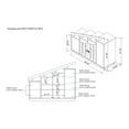 thumbnail image 2 of 24/7 Shop At Home Shoe Cabinet Garner Rustic/Lodge 4-Door Wood Reclaimed Oak for 12 Pairs of Shoes, 2 of 7