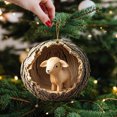 thumbnail image 4 of JilgTeok Animals Christmas Ornaments, Christmas Tree Animals Print 2D Acrylic Ornaments, Animal Hanging Ornament for Christmas Tree, Forest Animals Decorations for Xmas Home Party(3.15*3.15in), 4 of 8