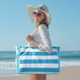 thumbnail image 7 of DAKIMOE Beach Bags For Women - Large Beach Tote Bags with Zipper Waterproof Sandproof Swim Pool Beach Bag Large Tote, 7 of 7