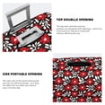 thumbnail image 5 of Bixox Washable Red Floral Printed Luggage Cover, Fashion Suitcase Protector Fits for Small luggage, 5 of 8