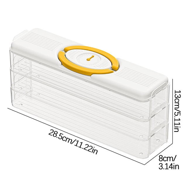 Birdeem Household Multi-Layer Quick Frost Dumplings Box Dumplings Eggs Box Side Door Fresh-Keeping Box Kitchen Food Refrigerator Storage Box
