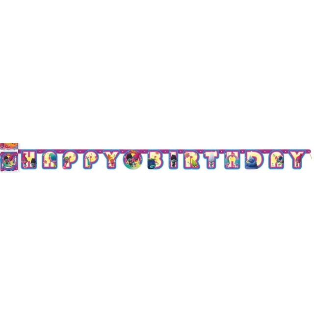 Guirnalda Articulada de Cumpleaños Unique Trolls