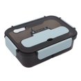 thumbnail image 1 of Large Capacity Bento Boxes 2 Compartments With Complete Cutlery PP Silicone Material For  Workers Home School Office, 1 of 8