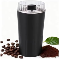 Electric Coffee Grinder, Portable Coffee Bean and Spice Grinder, 300W Powerful, Heavy-Duty Stainless Steel Blades Small Grinder for Spices & Coffee Beans for Home Use (Black)