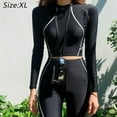 thumbnail image 2 of Women Two Piece Rash Guard Long Sleeve Swimsuits UV UPF 58+ Swim Shirt Bathing Two Piece Suit,, 2 of 6