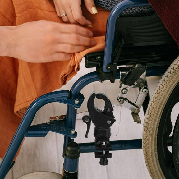 BESTOYARD 2Pcs Wheelchair Walking Stick Rack Cane Holder Easy Installation Black for Daily Use