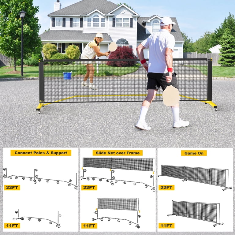 GIKPAL Portable Pickleball Net, 22ft & 11ft Options photo 3