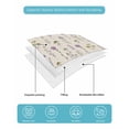 thumbnail image 5 of Elegant Floral Twin XL Size Down Alternative Comforter,Lightweight Comforter Quilt Bedding Set with Pillow Shams Watercolor Yellow Purple Blue Spring Botanical Bed Comforter Duvet Insert 68"x98", 5 of 7