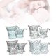 thumbnail image 2 of 4 Pcs/set Fashion Print Baby Diaper Storage Bags Reusable Washable Waterproof Wet Dry Cloth Organizer Wetbags With Zipper, 2 of 3