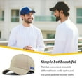 thumbnail image 5 of Adjustable Women Men Baseball Hat Hiking Camping Adults Cotton Cap Casual Style Headwear Headgear Head Accessories Khaki XL, 5 of 10