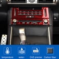thumbnail image 4 of Real Bright Soft Car Interior Carbon Fiber Sticker DecorationRed Carbon Fiber Central Console CD Cover For LEXUS IS250 IS350 2013-2017Auto Car Protection Interior Accessories, 4 of 8