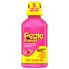 Pepto-Bismol Cherry Liquid 5 Symptom Relief, Including Upset Stomach 12 Oz