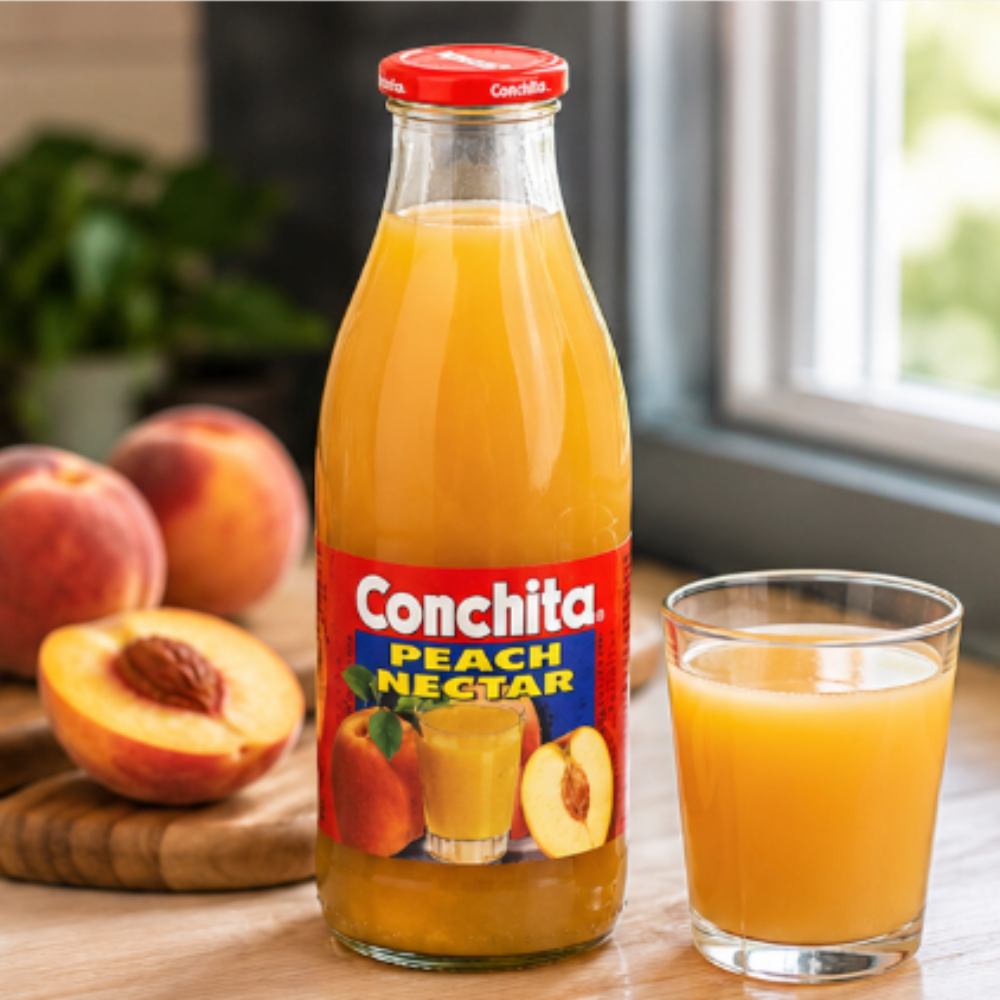 (4 pack) Conchita Peach Nectar, 33.8 oz
