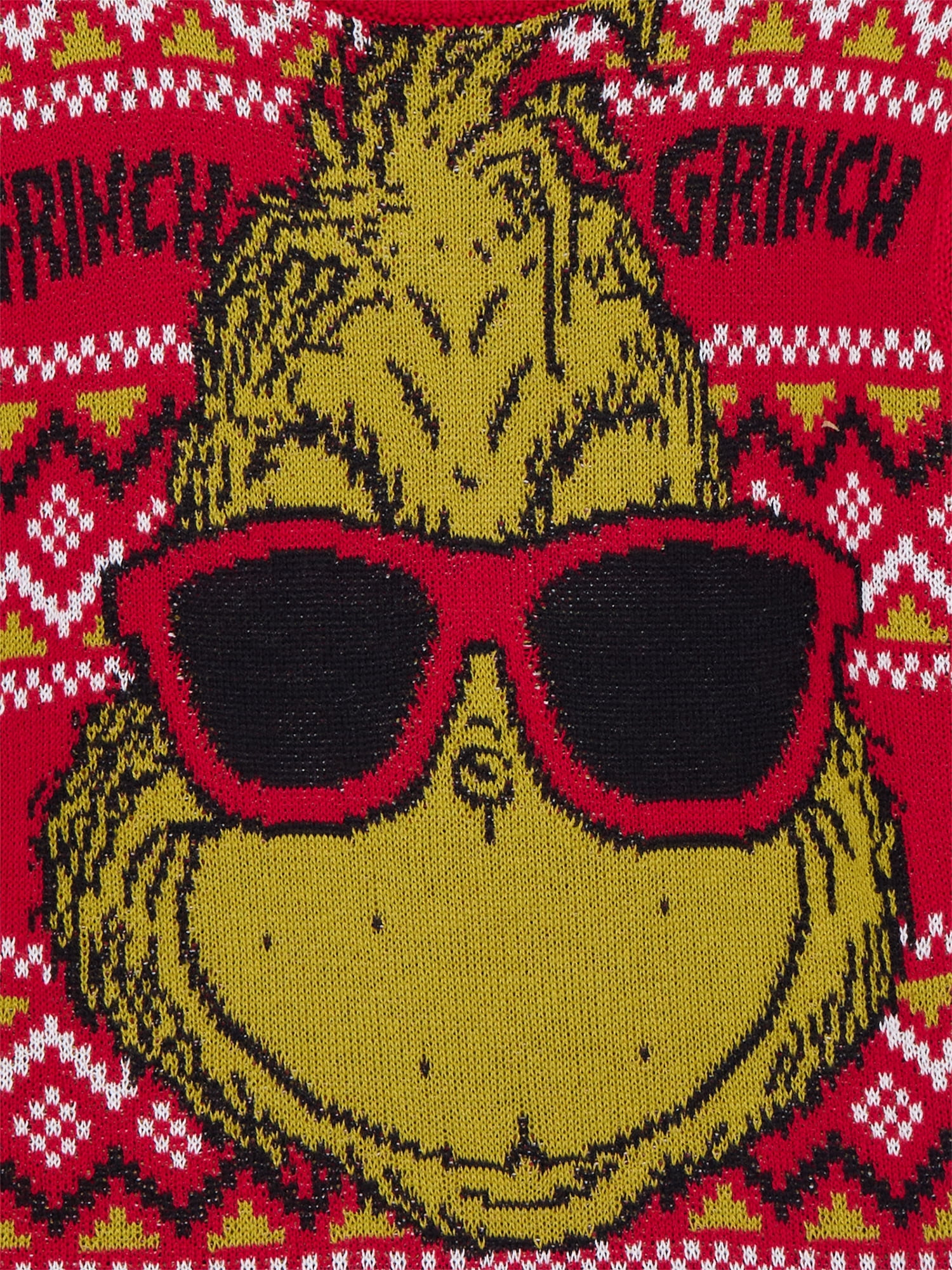 Dr Seuss Grinch Little Boys and Big Boys Holiday Sweater, Sizes 4-18
