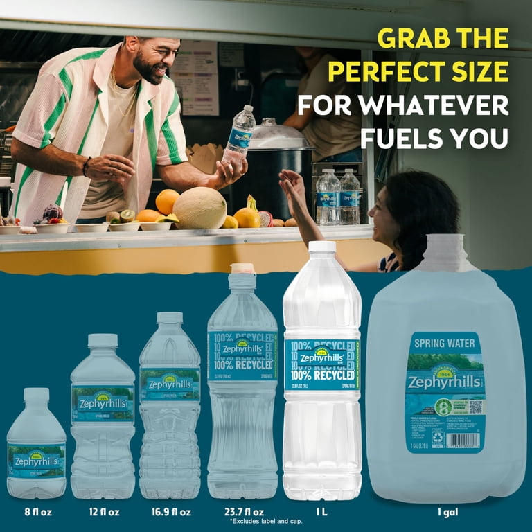 ミネラルウォーター Water Life Series, O 1000ml Zephyrhills Florida Spring Water, 1 Liter, Single Plastic Bottle