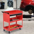 thumbnail image 2 of HOMCOM Chariot à Outils Roulant avec Roues Plateaux de Rangement pour Garage Entrepôt Rouge, 2 of 10