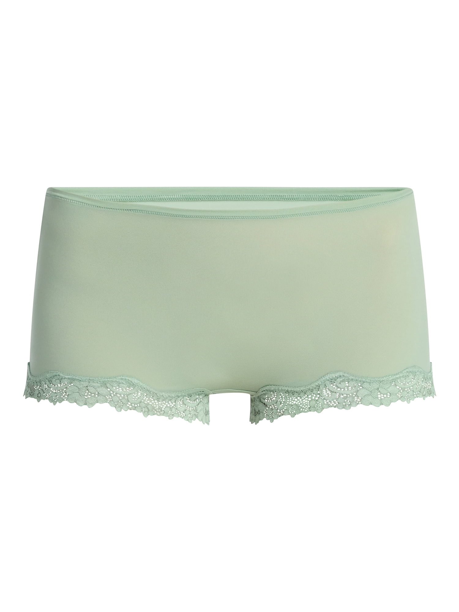 No Boundaries Fit Stretch Lace Boyshort Panties, 3-Pack, Women's XS-XXXL