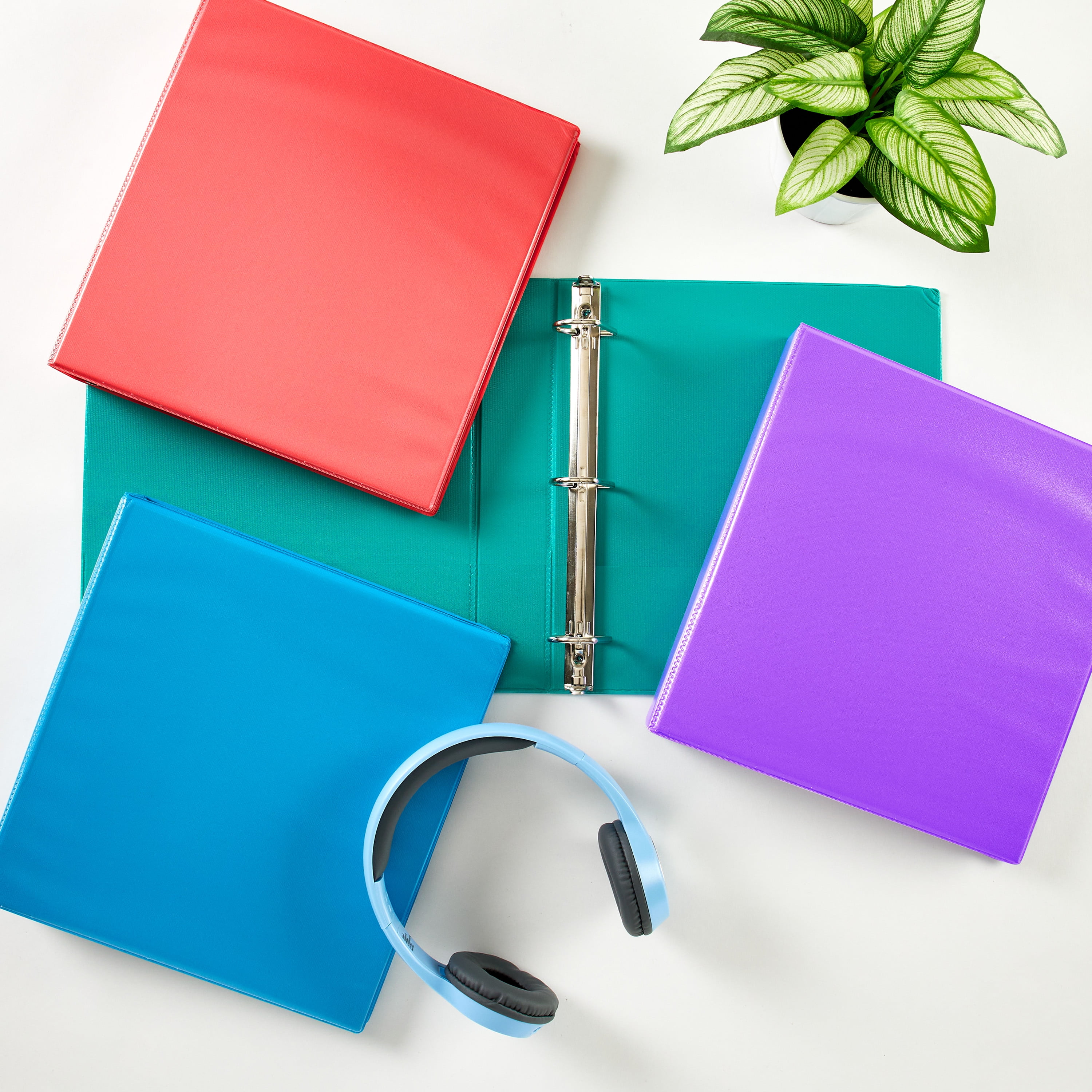 Avery Durable View 1.5" Binders, Bright Colors (4-Pack of 05687)