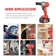thumbnail image 4 of 21V Cordless Brushless Impact Wrench with 1/2in Chuck 320N.m Torque 1980W Handheld Power Wrench Kit Electric Screwdriver Variable Speed with 3.0Ah Battery Fast for Removing Nuts Bolts Auto, 4 of 7