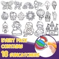 thumbnail image 2 of HTOOQ Window Paint Art Stickers Kit, 58PCS Window Art Kits for Kids Create Your Own Suncatchers Paint Set, DIY Sticker Windows Clings - -, 2 of 7