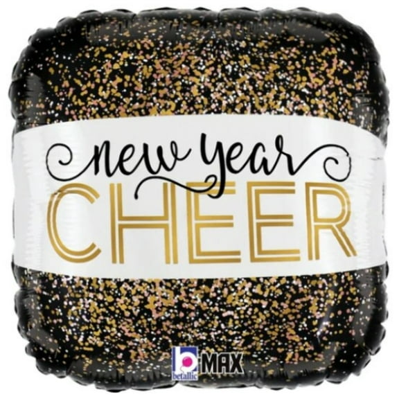18" NEW YEAR CHEER Balloon  Party Supplies Decorations Foil Mylar Balloon