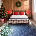 thumbnail image 5 of Christmas 8' x 10' Area Rug, Washable Rugs with Non Slip TPR Backing, Snowman & Reindeer Xmas Holiday Carpet, Soft Thin Printed Mat for Living Room, Dining Room, 5 of 9
