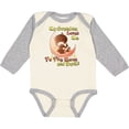 thumbnail image 3 of Inktastic My Grandma Loves Me to the Moon and Back Boys or Girls Long Sleeve Baby Bodysuit, 3 of 5
