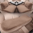 thumbnail image 1 of Cojín de felpa para coche sin respaldo, cojín de asiento de tres piezas, corto de lana, imitación de piel de conejo, grueso, cálido, de una sola pieza, pequeño cojín cuadrado, 1 of 4