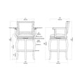 thumbnail image 5 of Boraam Jones Bar Height Swivel Bar Stool in Black, 5 of 5
