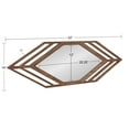 thumbnail image 6 of Kate and Laurel Vayga Bohemian Geometric Decorative Wall Mirror, 14 x 42, Natural, Modern Hexagon Mirror for Wall, 6 of 8