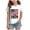 Tshirts-White, variant on kpoplk Girls American Pride T-Shirts 250 Years Anniversary Patriotic Tee USA Flag Print Short Sleeve Tops(Purple,5-6 Y)