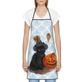 thumbnail image 2 of ZNDUO Halloween Black Cat Pumpkin Pattern Apron, Adjustable Bib Soft Chef Aprons, 2 of 8