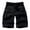 Black, variant on Mens Cargo Shorts, Relaxed Fit Cotton Casual Work Shorts with 8 Pockets, 11-inch Inseam,Khaki Size 36