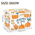 thumbnail image 5 of Yayeee Collapsible Cube Storage Bin with Lid Fabric Closet Decorative Basket with Handles, Pumpkins Pattern, 5 of 7