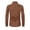 Brown, variant on Coorders Men's Dress Shirt with Long Sleeves, Casual Solid Shirt for Mens Turn-down Button Long Sleeve Dress Shirt,Army Green,L