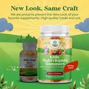 Plant Based Kids Multivitamin Gummies - Multivitamin for Kids Immune Support with Vitamins A, C, D3, E, B6 & B12, Zinc & Iodine - Children's Vitamins Chewable Formula for Strong Health - 90 Count