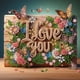thumbnail image 3 of Kit Con Forma Especial Parcial 5D DIY Te Amo 30x30cm, 3 of 7