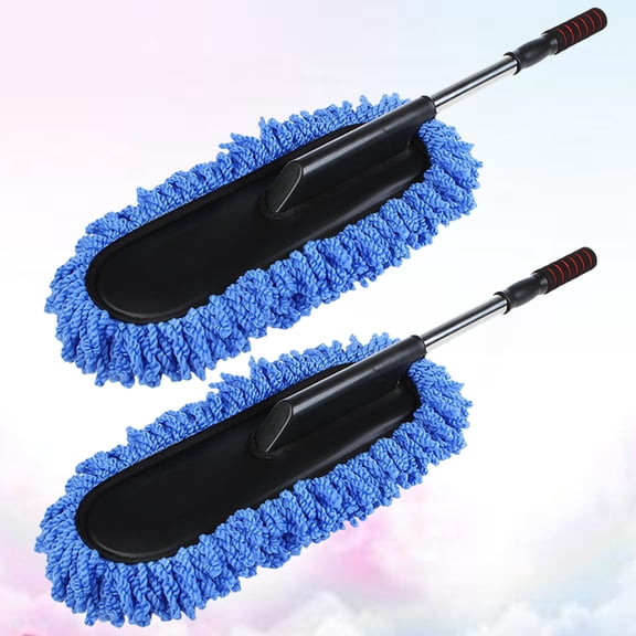 Supvox Car Waxing Brush Set, 2 Pcs Auto Wax Duster for and Polishing